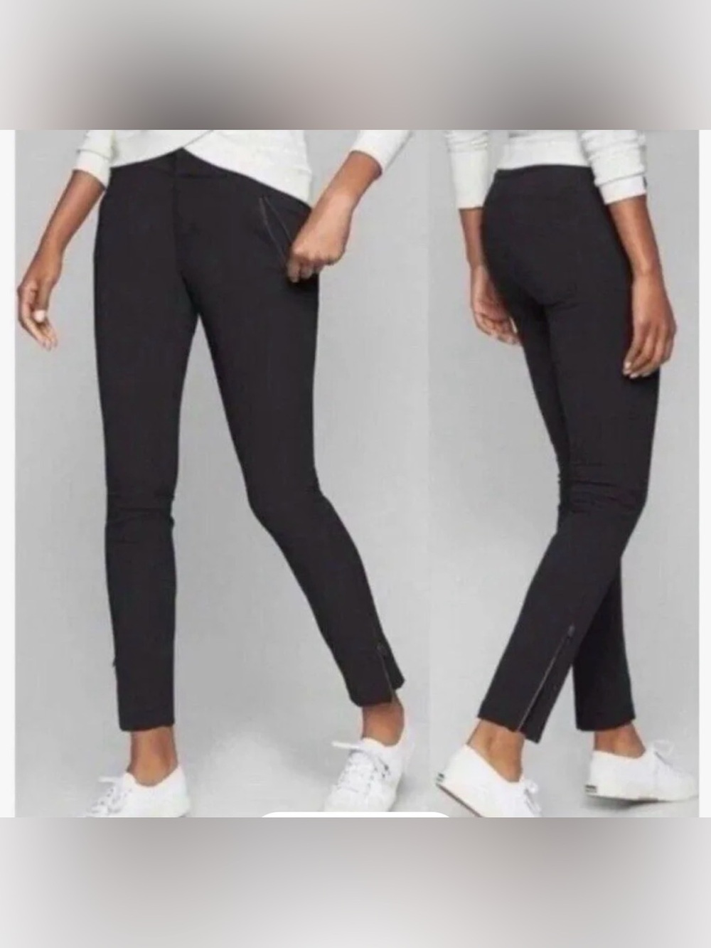 NWT Athleta Black Zip-Pocket Active Pants